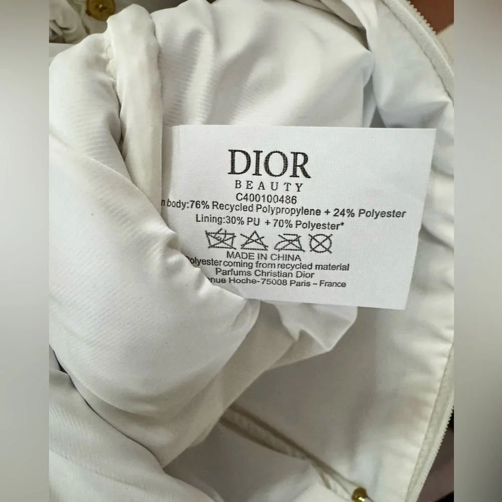 Dior Raffia Cosmetic Bag / Clutch